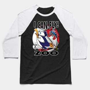 Penguin I Can Fly Even In This Zoo Baseball T-Shirt